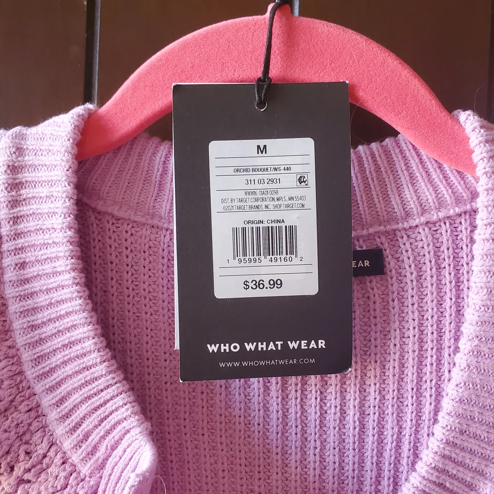 Who What Wear Pink Knit Cardigan Sweater - Picture 2 of 5